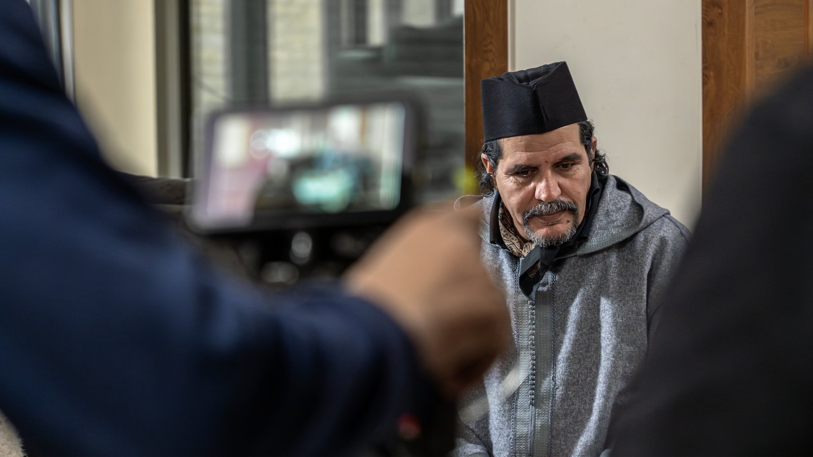 Tournage avec un comédien marocain